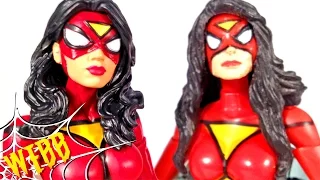 Marvel Legends SPIDER-WOMAN Toy Biz vs Hasbro Action Figure Comparison