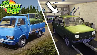 STEALING COUSINS GREEN FITTAN WITH HAYOSIKO FLATBED | My Summer Car