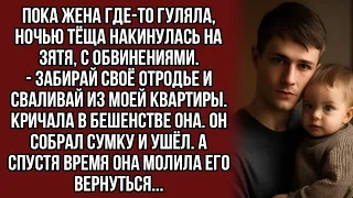 Тёща выгнала зятя ночью с ребёнком на руках, а спустя время молила вернуться