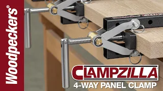 Perfect Clamping with Clampzilla 4-Way Panel Clamp