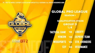 GLOBAL PRO LEAGUE. 1/4 QUALIFICATION STAGE. GROUP D.