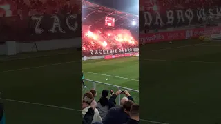 Zagłębie Sosnowiec ultras pyroshow against ŁKS Łódź