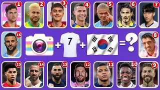 Guess the song, Emoji, jersey number and country of your favorite player!Ronaldo, Messi, Neymar