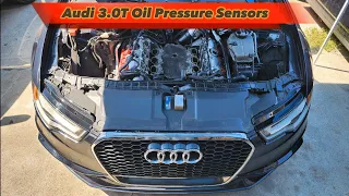 Audi 3.0T Oil Pressure Sensors Removal & Install
