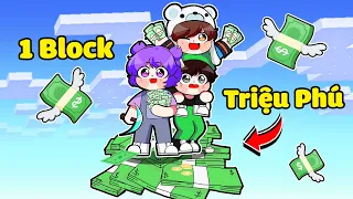 NABEE THỬ THÁCH SINH TỒN TRÊN 1 BLOCK TRIỆU PHÚ SINH TỐ TEAM TRONG MINECRAFT 🤑💸