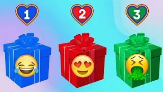 🎁Escolha seu presente, azul, vermelho ou verde 🎁Choose your gift 🎁elige tu regalo.