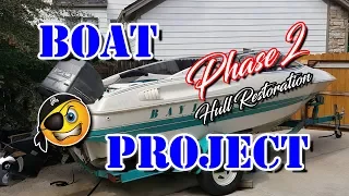 EASY CHEAP How to restore boat Gel Coat * Boat hull gelcoat oxidation restoration repair buffing