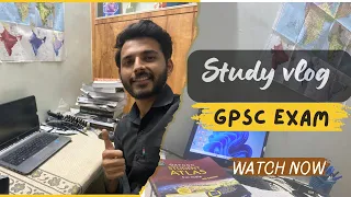 Study vlog for upcoming Gpsc exam / daily routine with job