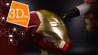 [3D Pen] 3D펜 두번째 작품 아이언맨 만들기 making Iron Man With 3D Pen (Marvel)
