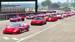 Mega Ferrari Hypercars battle at Le Mans 24h Circuit