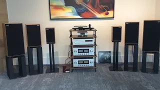 Harbeth Monitor 30.2 XD speakers, Luxman L-590AX Mkii amplifier & D-03X, Aurender N100.