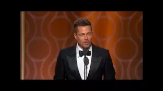 Brad Pitt is greeted with applause while Ryan Gosling and Sofia Vergara