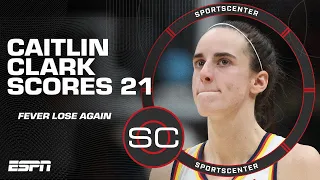 Caitlin Clark's 21-PT game SPOILED by the Storm as Fever fall to 0-5 | SportsCenter