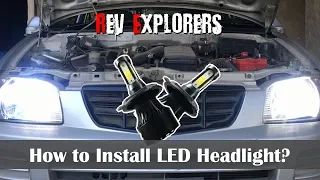 DIY - How to install LED Headlight? (Hindi) - Car