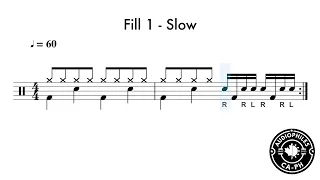 BASIC DRUM FILL-IN #5 (5MINS)