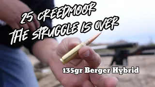 25 Creedmoor 135gr Berger Hybrid - LRP vs SRP - Pristine Action