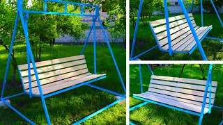 MAKING A PERFECT GARDEN SWING FROM OLD MATERIALS |  DIY AMAZING IDEA