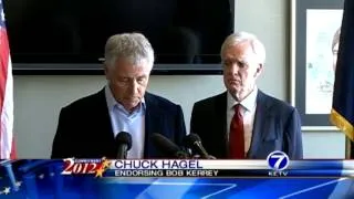 Democrats, Republicans argue on what Hagel endorsement means