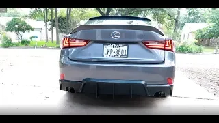 Lexus IS250 rear diffuser install!