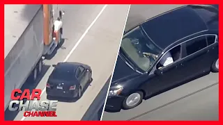 FULL POLICE CHASE: Reckless driver leads police on chase during traffic | Car Chase Channel