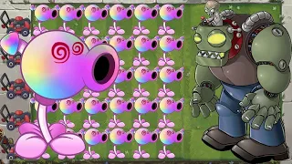 Plants vs Zombies Hack | Hypno-Shroom Pea vs 99 Gargantuar Zombie