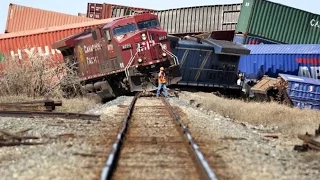 Best model train crashes compilation