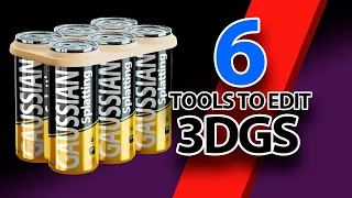 6 tools to edit 3D Gaussian Splatting models.