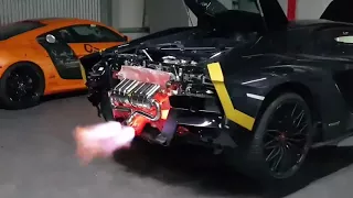 Lamborghini Aventador S | CAPRISTO Exhaust on FIRE!!