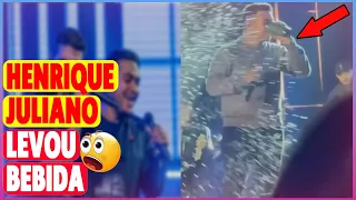 Veja O Vídeo Do HENRIQUE LEVANDO BEBIDA NA CARA  (SEM CORTES😱) enrique e juliano noticias