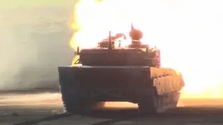 JGSDF 90式戦車 MBT 120mm滑腔砲発射