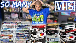 MY BIGGEST VHS HAUL! I Got 50 VHS Tapes For DIRT CHEAP! I Don't Know Where I'm Going To Put Them All