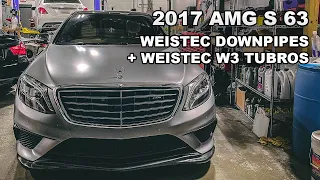 2017 S 63 AMG gets WEISTEC DOWNPIPES and W3 TURBOS!