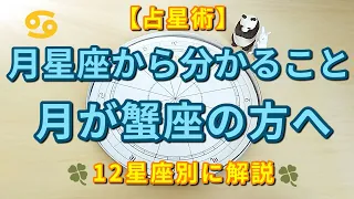 【占星術】月が蟹座にある方へ♋月星座から分かることを解説しました😃🌙