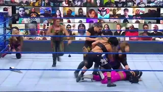 Bayley, Nia Jax & Shayna Baszler Attacks Bianca Belair