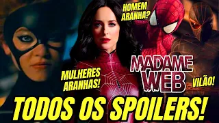 TODOS OS SPOILERS DE MADAME TEIA: HOMEM ARANHA E MULHERES ARANHA, VILÃO, FINAL E MAIS!