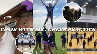 GRWM + VLOG | cheer practice, stunting, etc.