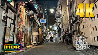 【4K HDR】Rarely Seen Japan Deep Inside Tokyo's Alley-Golden Gai Hidden Streets of Shinjuku Night Walk
