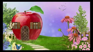 Background II Maison en forme de pomme II Apple shaped house II Free No Copyright II