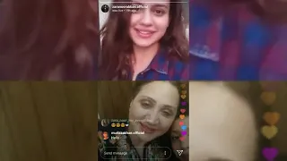 ZaraNoorAbbas Live On Instagram With Her Mother