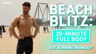 Beach Blitz: 20-Minute Full Body Fat Burning Workout Ft. Rob Riches