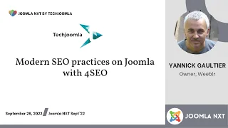 Modern SEO practices for Joomla sites using 4SEO by Yannick || Joomla NXT