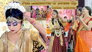 Full Makeover &  Dress Up  Radha Jhanki Makeup   Tinku Movies Videography   राधा मेकअप