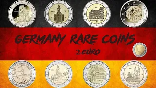 Germany rare 2 euro coins! Commemorative coins collection! Full series of coins!