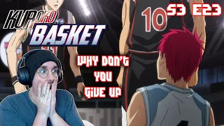 Personality Clash! | Kuroko no Basket S3 E23 "Why Don't You Give Up" Reaction & Review!