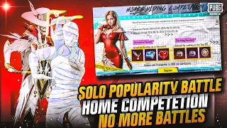 Solo Popularity Battle | No More Popularity Battle's ! | How to Win Pop Battle | Home Competition