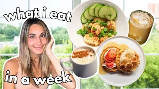 WHAT I EAT IN A WEEK | tasty + go-to meals