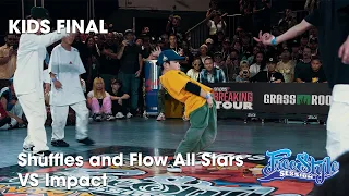 Shuffles And Flow All-Stars vs Impact  (kids final) // Freestyle Session 2023 // stance