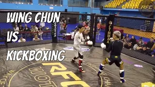 Wing Chun vs Kickboxing - Wing Chun Wins Match (Qi La La)