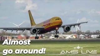 DHL A300-600 ALMOST GOING AROUND!