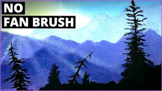 How To Paint Trees Without A Fan Brush - The Easy Way